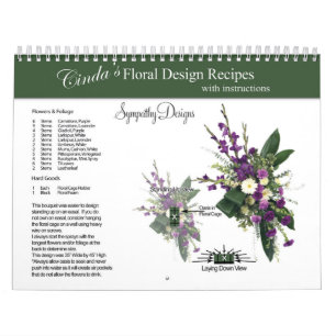 Sympathy Cindas Blommigt Design Rececipes Calendar Kalender