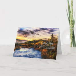 Sympathy Condolences River Scene Blank Tack Kort