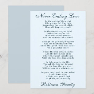 Sympathy Dikt Card Kort