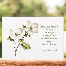 Sympathy Dogwood Tack Notecard