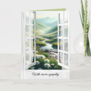 Sympathy Edelweiss Swiss Alpernas Window Kort