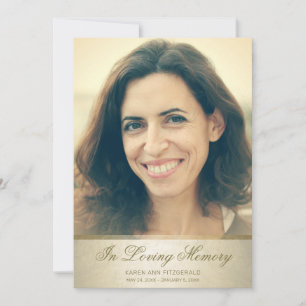 Sympathy Elegant Guld Script Photo - tackkort Tack Kort