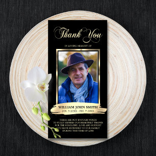 Sympathy Funeral Memorial TACK Photo Black