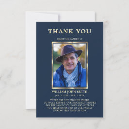 Sympathy Funeral Memory TACK Photo NAVY Kort