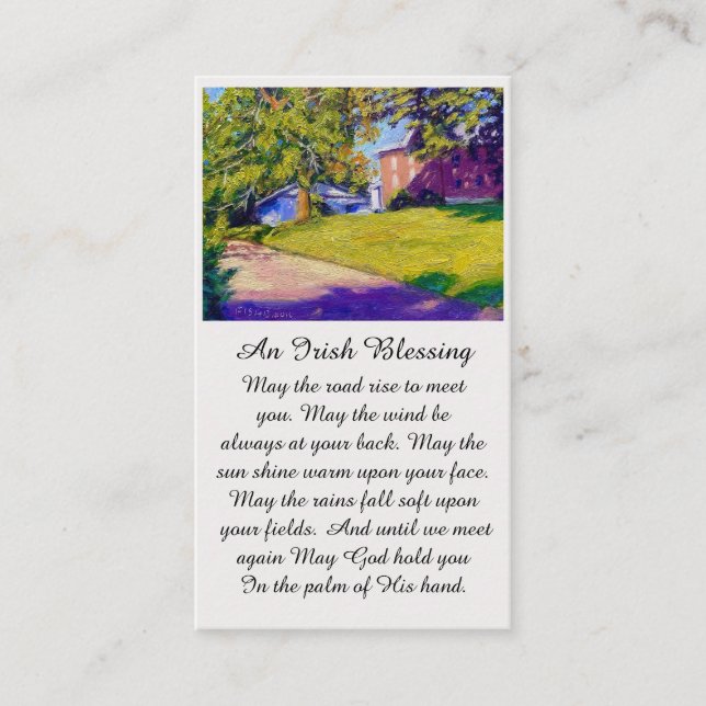 Sympathy Funeral Service Prayer Card Visitkort (Framsida)