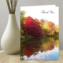 Sympathy Funeral Tack You Card - höst
