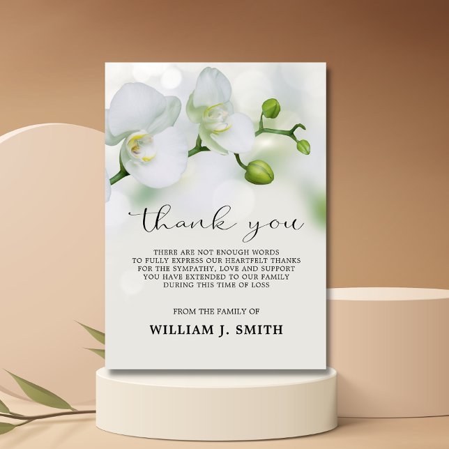 Sympathy Funeral White Orchids TACK | FOTO (Skapare uppladdad)