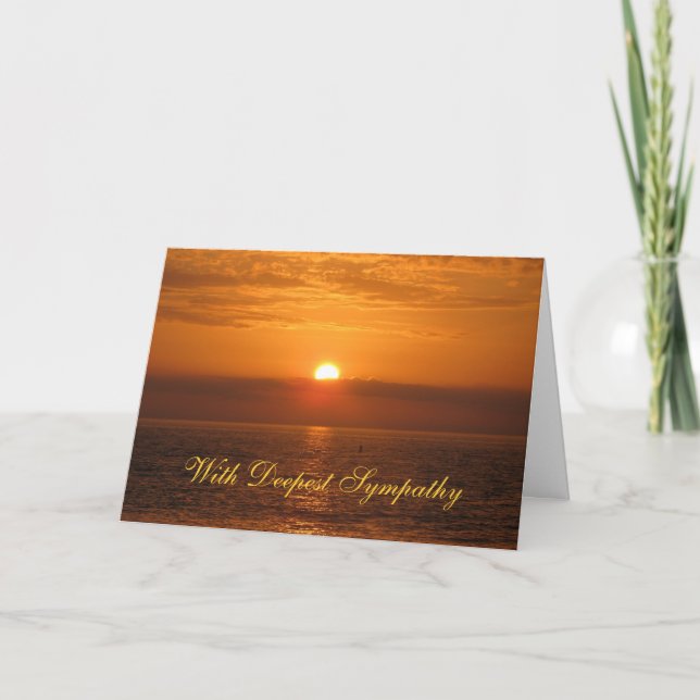 Sympathy Golden Sunset Kort (Framsida)