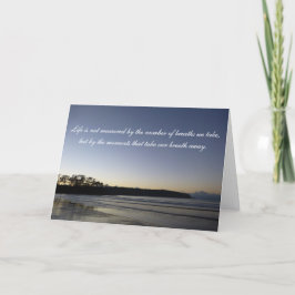 Sympathy Greeting Card - Flytta Quote Kort