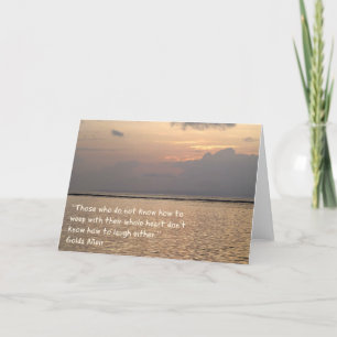 Sympathy Greeting Card Golda Meir Text Kort