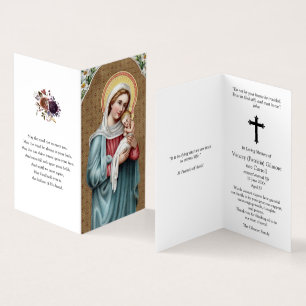 Sympathy Heliga Cards Mary Heliga-virus Visitkort