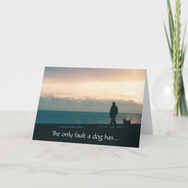 Sympathy Hund Card Kort (Framsida)