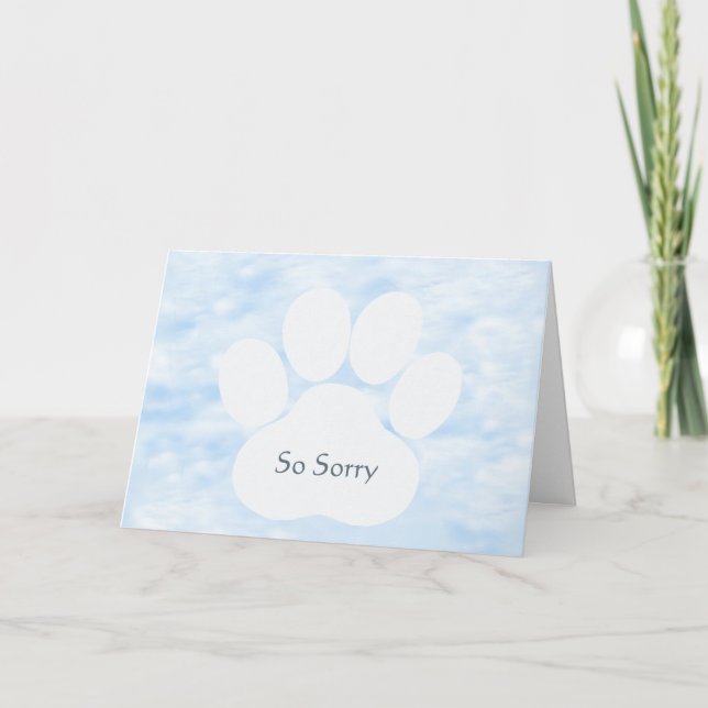 Sympathy Hund Card Kort (Framsida)