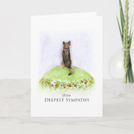 Sympathy-kort för Hund av tyska shepherd Kort