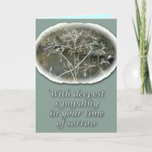 Sympathy Lacy Ogräs Card Kort