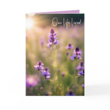 Sympathy Lila Wildblommor