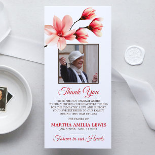 Sympathy Loving Memory Magnolia TACK Photo Kort