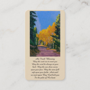 Sympathy Memorial Irish Blating Prayer Card Visitkort