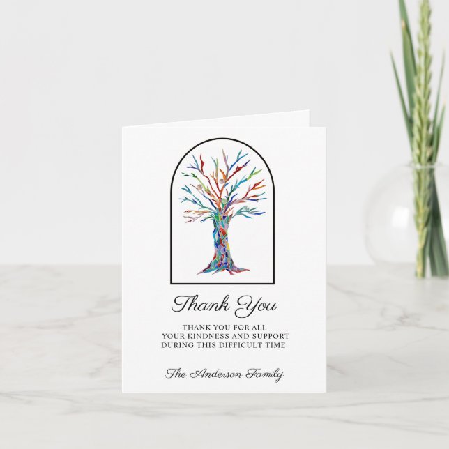 Sympathy Memorial Tack Photo Card (Framsida)