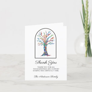 Sympathy Memorial Tack Photo Card Kort