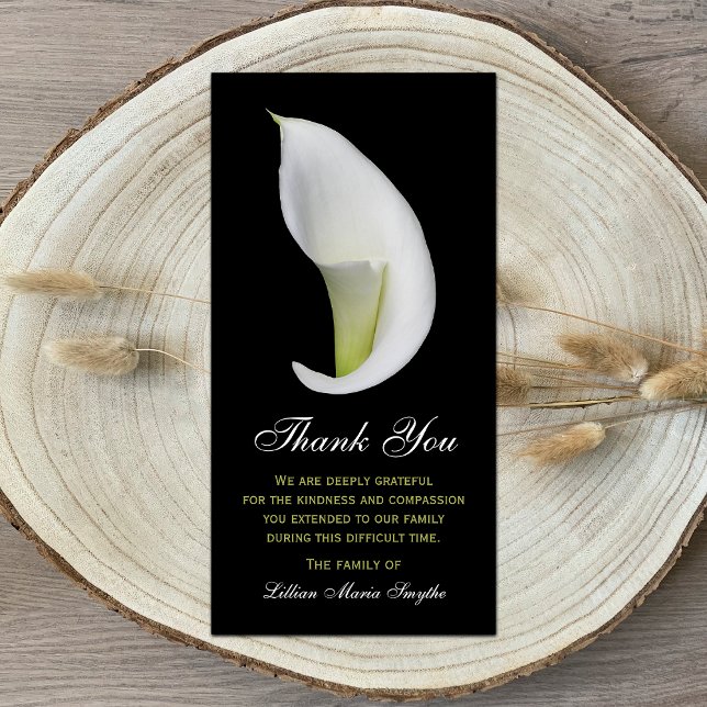 Sympathy Memorial Tack Photo Card - Lily Kort (Skapare uppladdad)