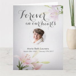 Sympathy Memorial Tackkort Card med Photo