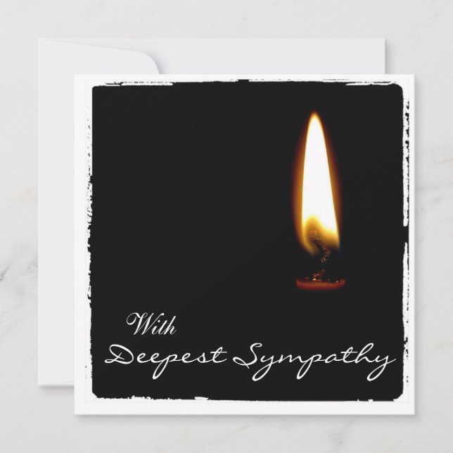 Sympathy Photo Card Kort (Framsida)