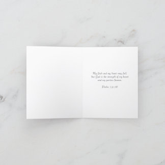 Sympathy Scripting Card Tack Kort