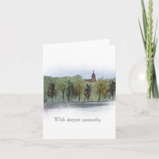 Sympathy Scripting Card Tack Kort (Framsida)