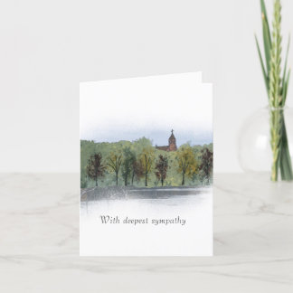 Sympathy Scripting Card Tack Kort