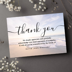 Sympathy Tack Beach Ocean Funeral Kort
