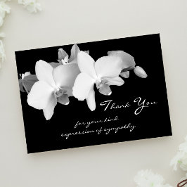 Sympathy Tack Flat Card - Orchids
