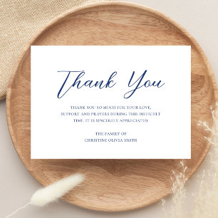 Sympathy Tack Funeral Note Card Bereavement Kort