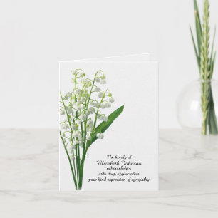 Sympathy Tack Lily of the Valley Kort