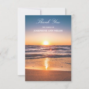 Sympathy Tack Memorial Ocean Sunset Beach Kort