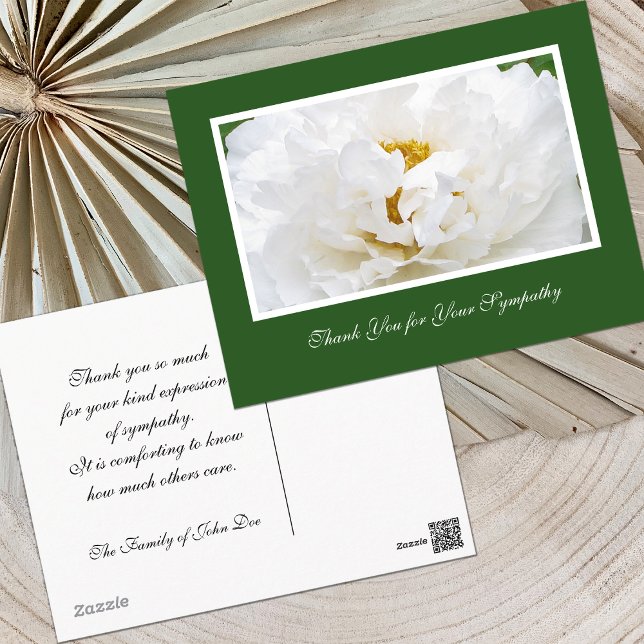 Sympathy Tack Postcard Vykort (Skapare uppladdad)