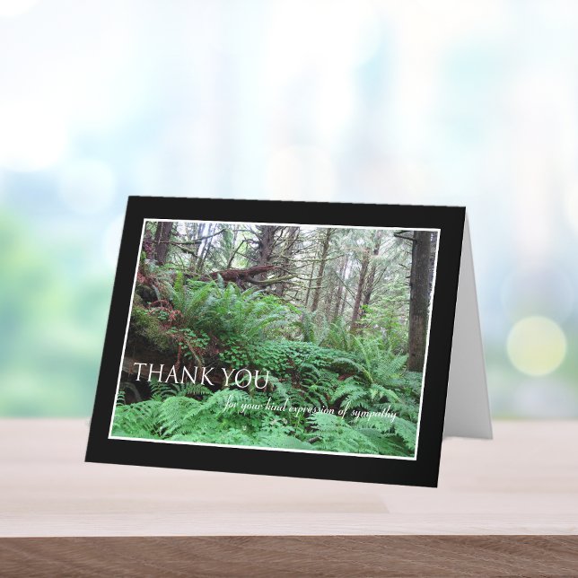 Sympathy Tackkort Card - Forest (Skapare uppladdad)