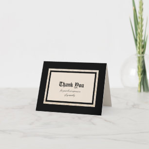 Sympathy Tackkort Card - klassisk design