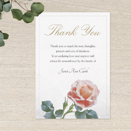 Sympathy Tackkort Card med Ro Motif Tack Kort