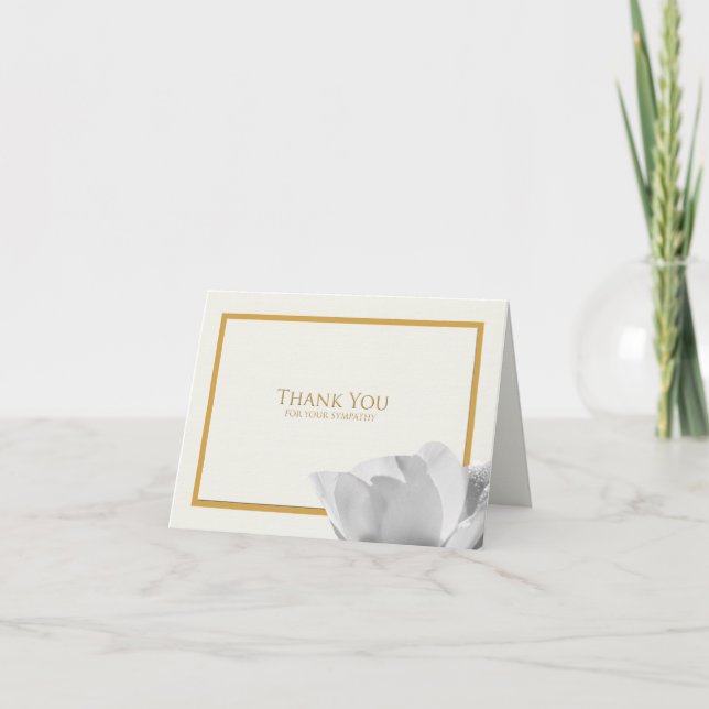 Sympathy Tackkort Card - Tulip (Framsida)