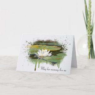 Sympathy Vatten Lily Abstrakt Kort