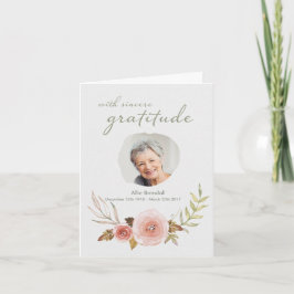 Sympathy Watercolor Tack-kort med Photo Tack Kort