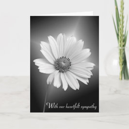 Sympathy White Cosmos på Black Kort