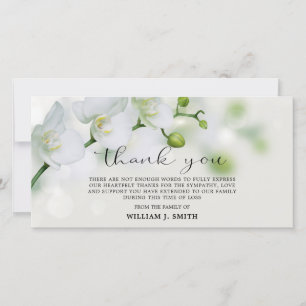 Sympathy White Orchids TACK   FOTO Kort