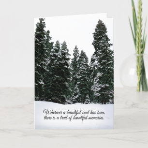Sympathy Winter Scene Tender Greeting Card Tack Kort