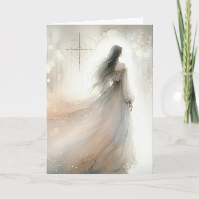 Sympati (älskad kvinna) kort (Framsida)