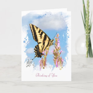 Sympati Andlig med Swallowtail Butterfly Arti Kort