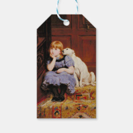 Sympati (av Briton Riviere) Presentetikett