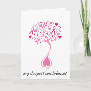 Sympati/Bereavement Card för bröstcancer Kort