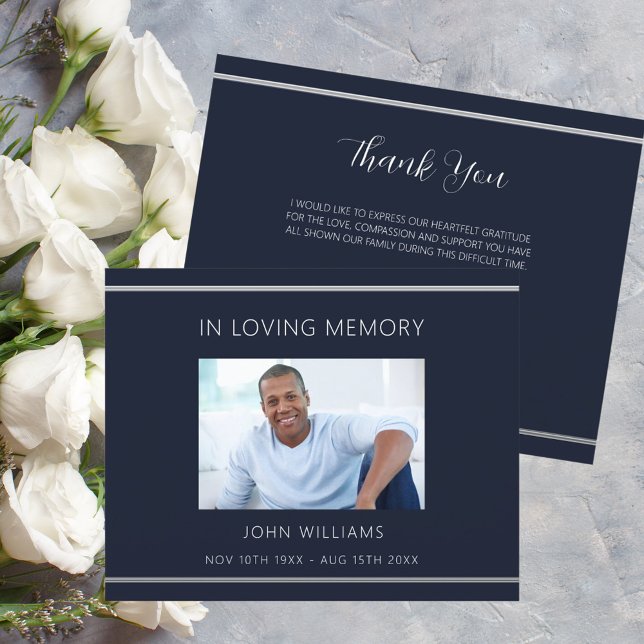 Sympati blått, vitt, enkelt tack (Skapare uppladdad)